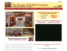 Tablet Screenshot of hoosierwallbeds.com